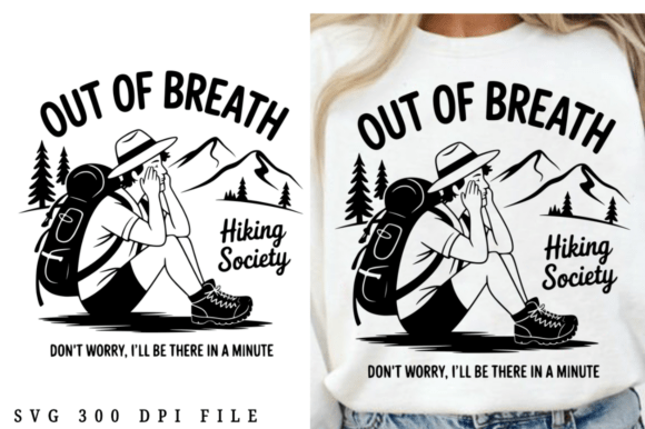 Funny Hiking Sayings SVG for Crafts & Graphics