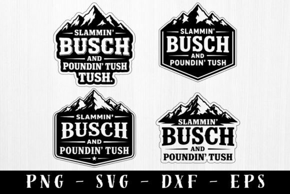 Funny Mountain Beer Quote Hat Patch SVG
