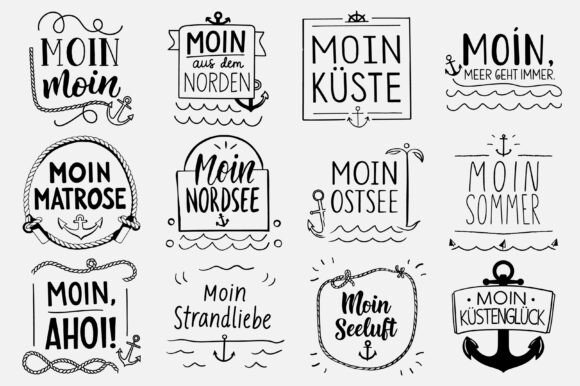 Moin SVG German Quote Plotter File: Graphics for Crafts-Driven Branding