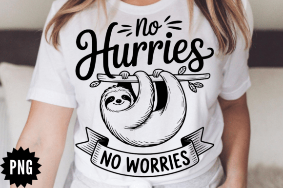 No Hurries No Worries SVG Design for Crafts & Graphics