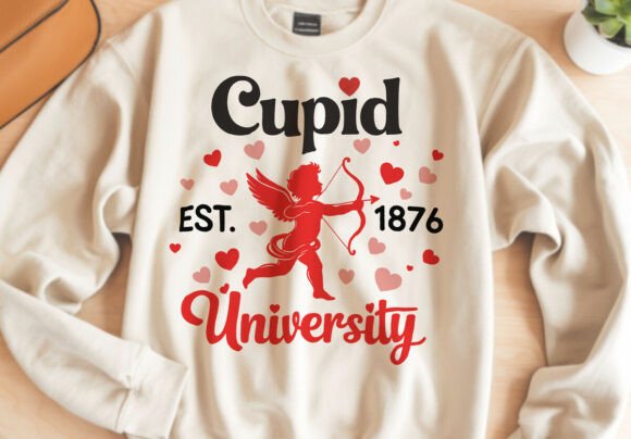 Valentine Cupid Typography SVG for Crafts & Graphics